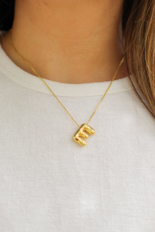 Bubble Initial Necklace