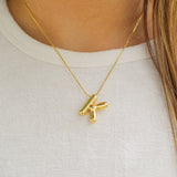 Bubble Initial Necklace