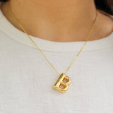 Bubble Initial Necklace