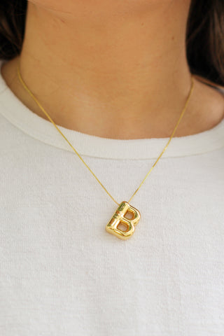 Bubble Initial Necklace
