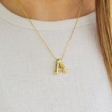 Bubble Initial Necklace