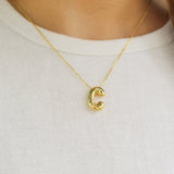 Bubble Initial Necklace