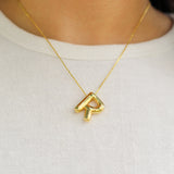 Bubble Initial Necklace