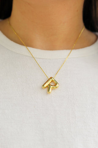 Bubble Initial Necklace