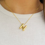 Bubble Initial Necklace