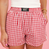 Lulu Mac Gingham Boxer Shorts