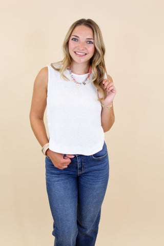 basic knitted tank