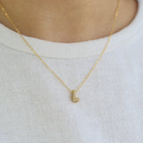 Mini Bling Bubble Initial Necklace