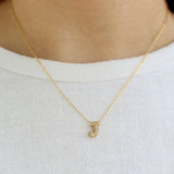 Mini Bling Bubble Initial Necklace
