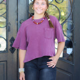 Simple Things Waffle Knit Top