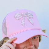 Pearl Bow Trucker Hat