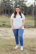 Perfect Pocket Top-Ivory
