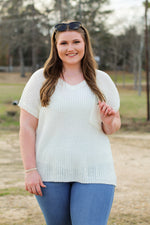 Perfect Pocket Top-Ivory