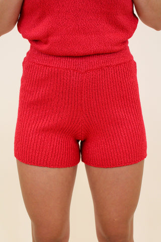 sweater fitted shorts 