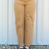 Embellished Button Straight Leg Jeans
