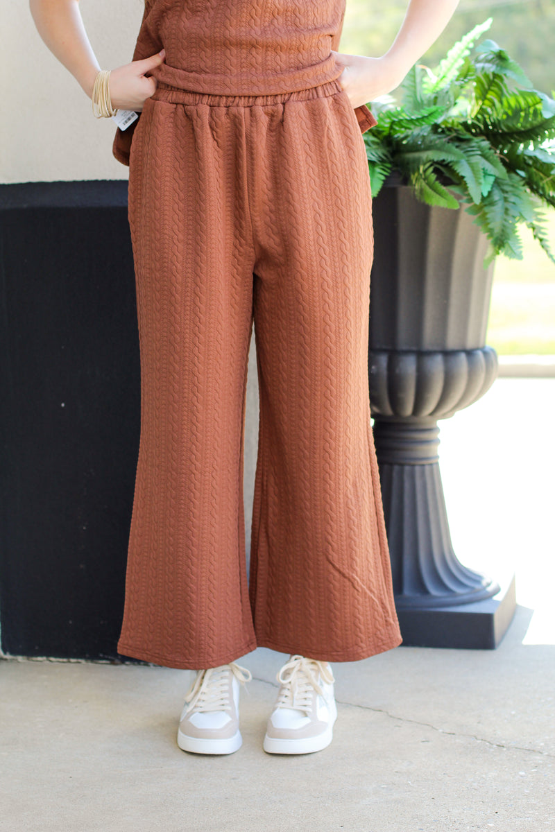 Calling Cable Knit Pants