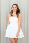Strapless Bow Back Dress