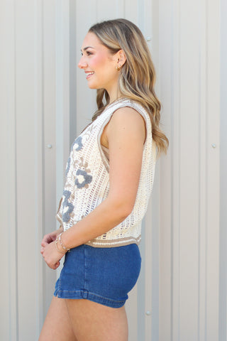 The Kylie Crochet Sweater Tank