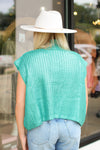 Fancy Fall Girl Sweater-Aqua