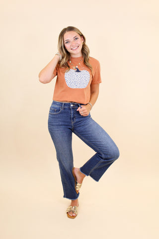 Floral Pumpkin Tee