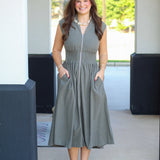 Everyday Fall Corduroy Midi Dress