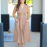 Everyday Fall Corduroy Midi Dress