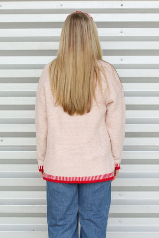 Merry Christmas Embroidered Sweater