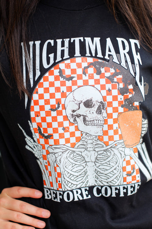 Nightmare Before Coffee Tee