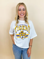 Old School LSU Crop Tee