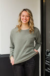 Softest Pocket Top-Olive