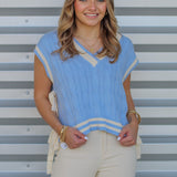 Basic Cable Knit Bow Sweater