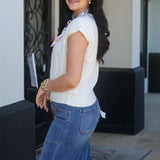Soft Sleeveless Sweater Top