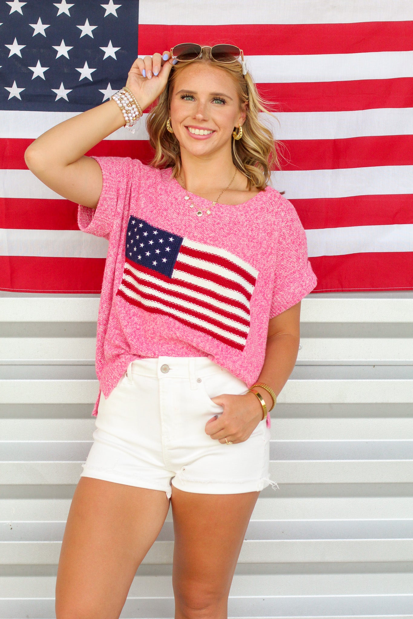 So American Knitted Top