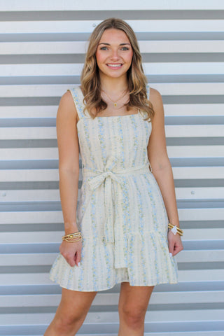 Dainty Floral Button Down Dress