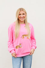 Tri Tiger Sweatshirt-Bubblegum