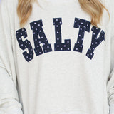 Salty Stars Mock Neck Sweater
