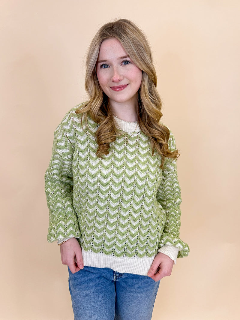 Throwback Pattern Sweater