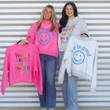 Life is Good Reversible Mock Neck Sweatshirt