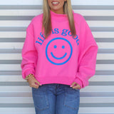 Life is Good Reversible Mock Neck Sweatshirt
