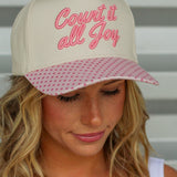 Count it All Joy Polka Dot Trucker Hat