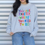Life is Good Reversible Mock Neck Sweatshirt