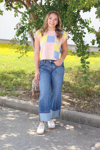 Must Have Checkered Sweater Vest