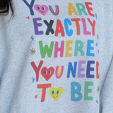 Life is Good Reversible Mock Neck Sweatshirt