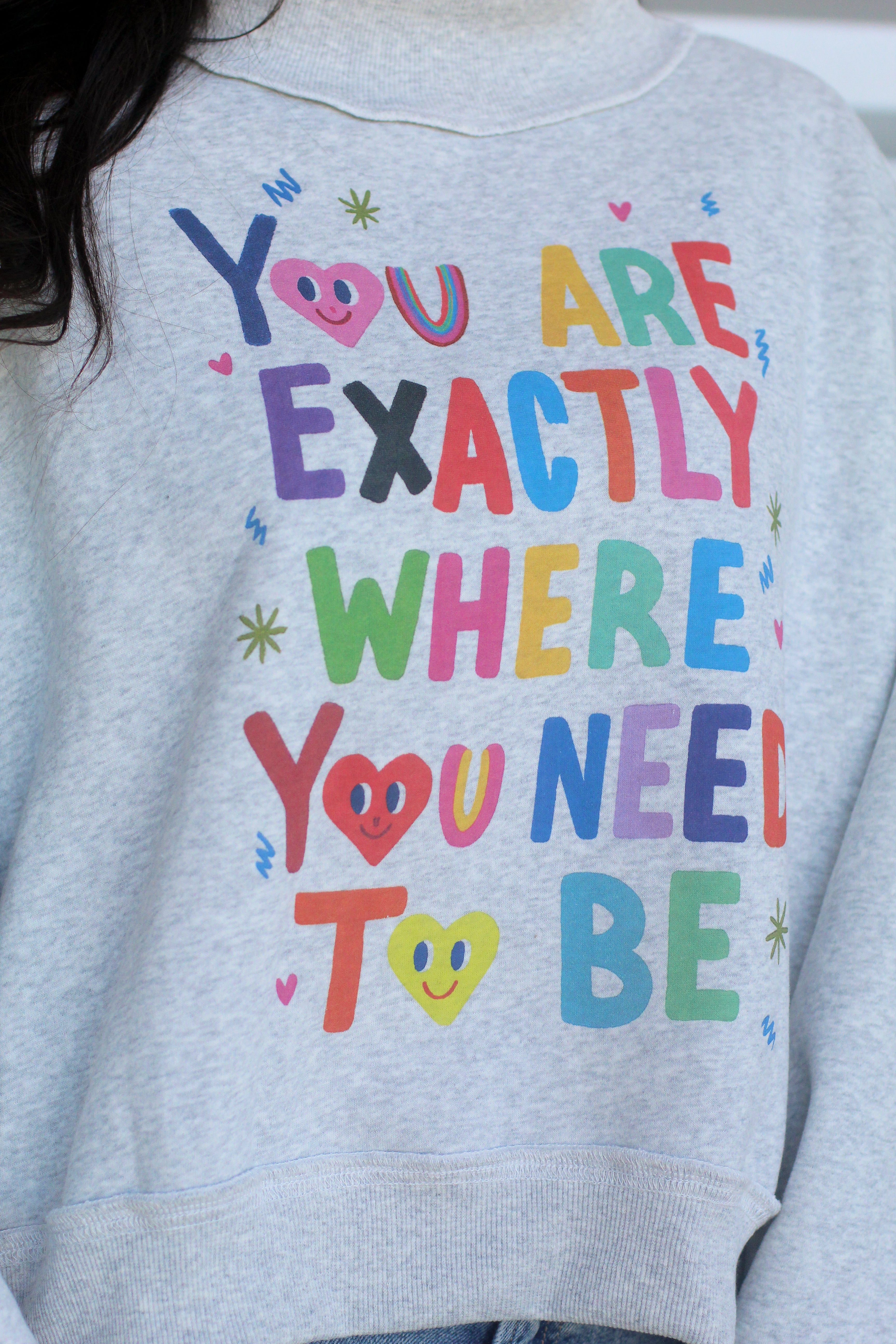 Life is Good Reversible Mock Neck Sweatshirt