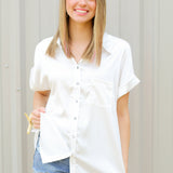 Summer Girl Button Down Top