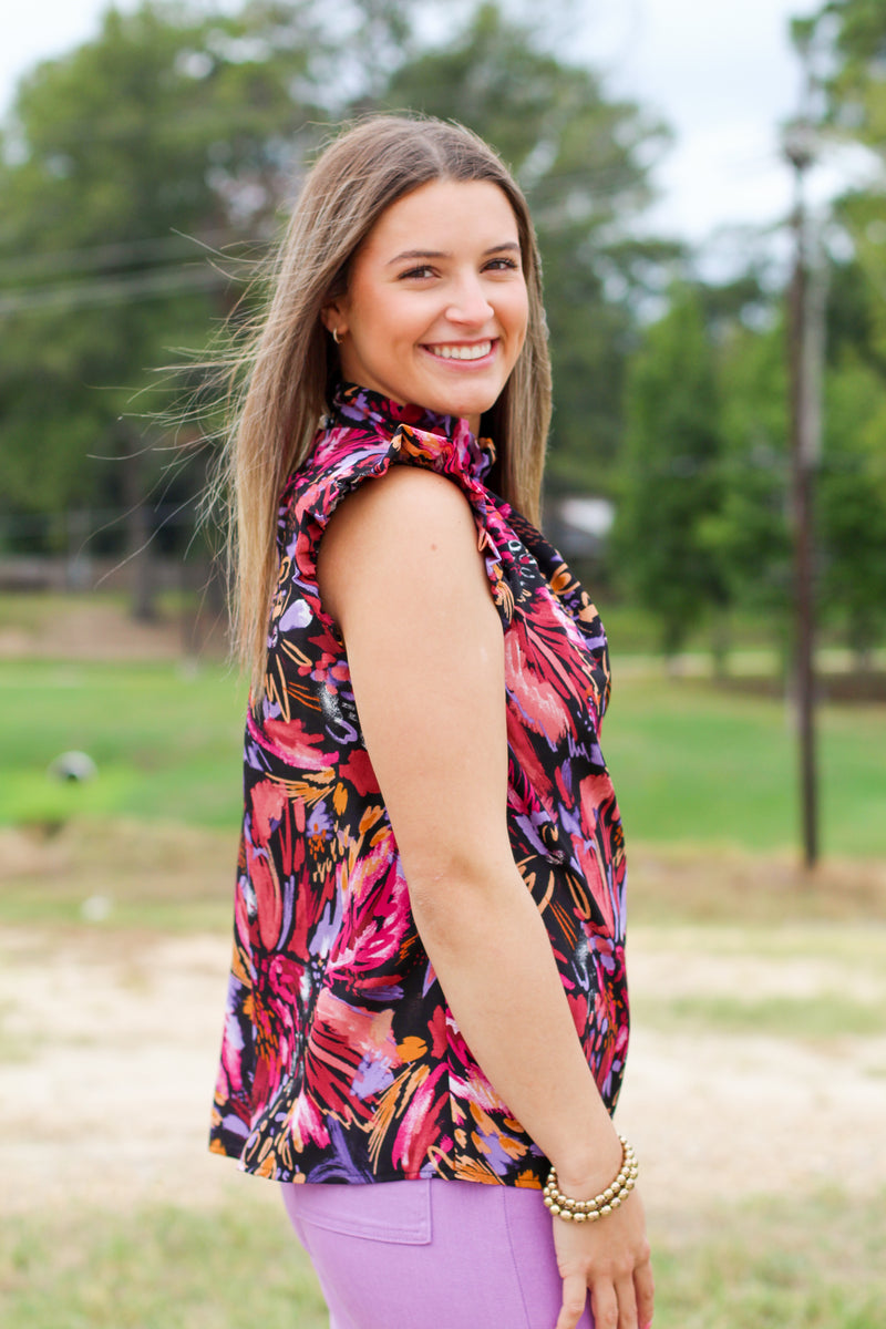 Fall Fun Top-Black/Maroon