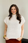 Mock Neck Must Have Sweater-Cream