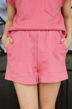 Trendy Tracie Shorts-Rose