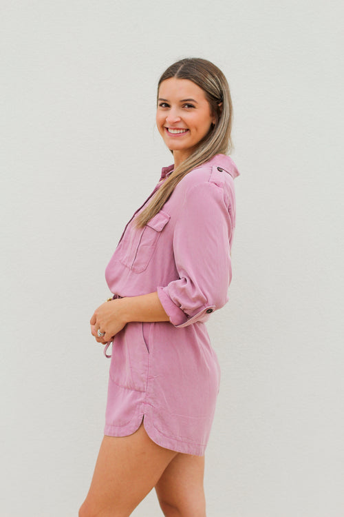 Ready to Go Romper-Blush