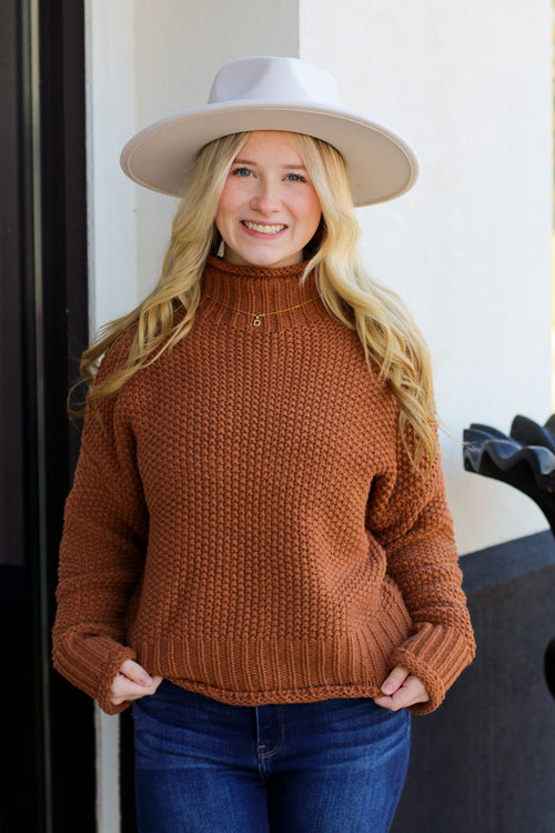 Warm Me Up Sweater-Camel